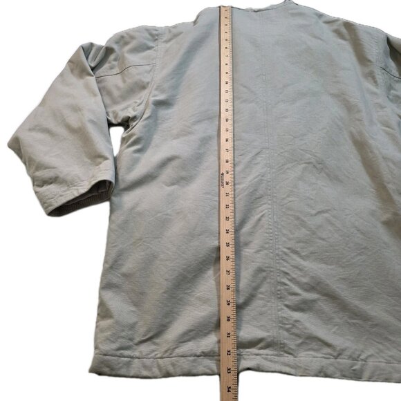 VTG Arnold Palmer Chore Coat Men XL Beige LS Quilt Lined Twill Cotton Zip Jacket - Picture 7 of 16